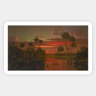 The Great Florida Sunset by Martin Johnson Heade Sticker